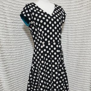 Black & White Polka-dot Dress